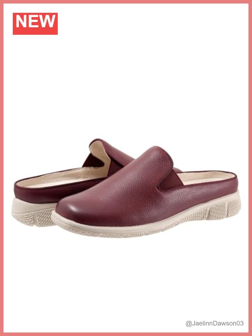 Women's Leather Pull-On Loafers - Closed Toe, Low Top